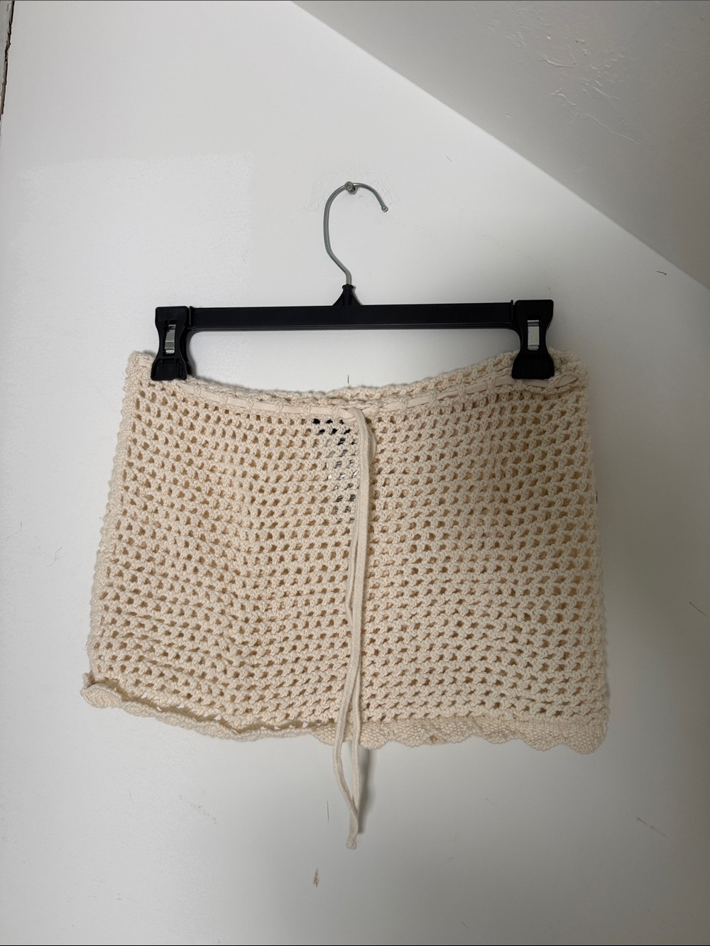 J. Crew Cream Crochet Swim Coverup Skirt